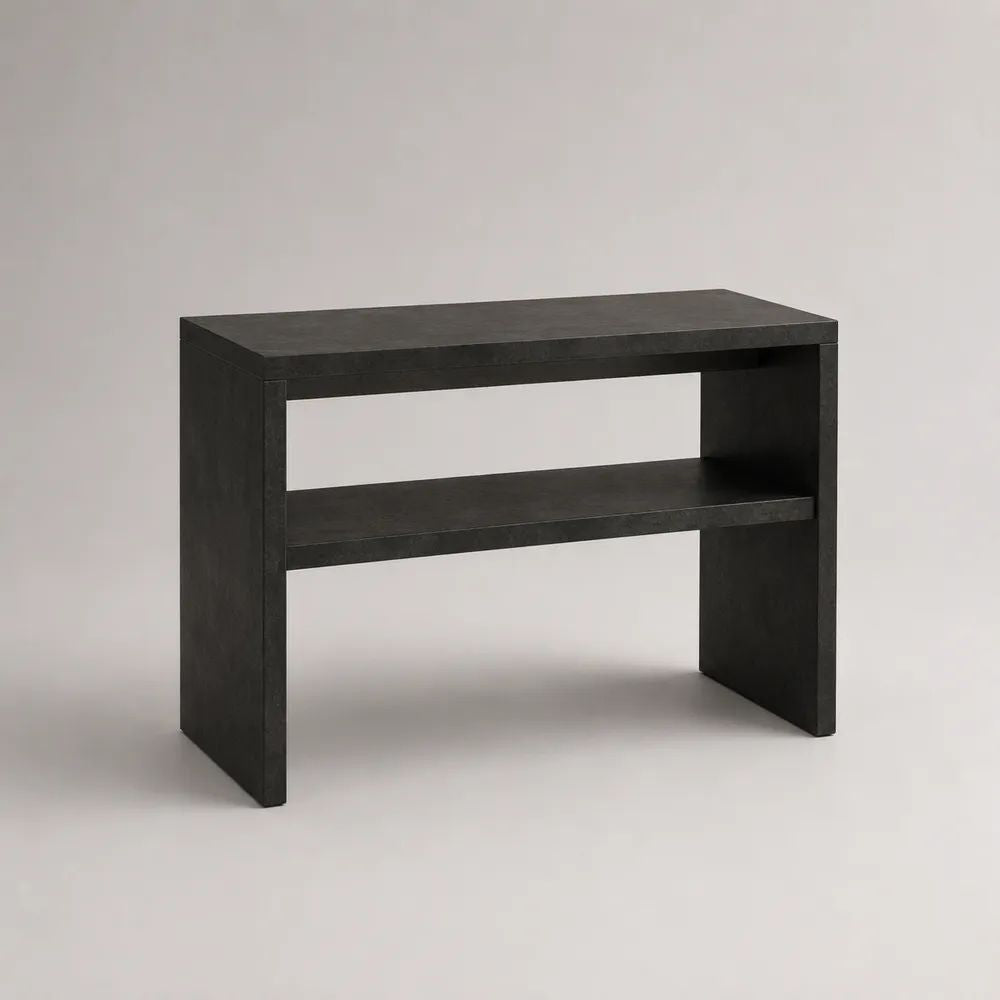 TV Lowboard 120 x 40 x 55 cm MDF Schwarz mit Ablagefach